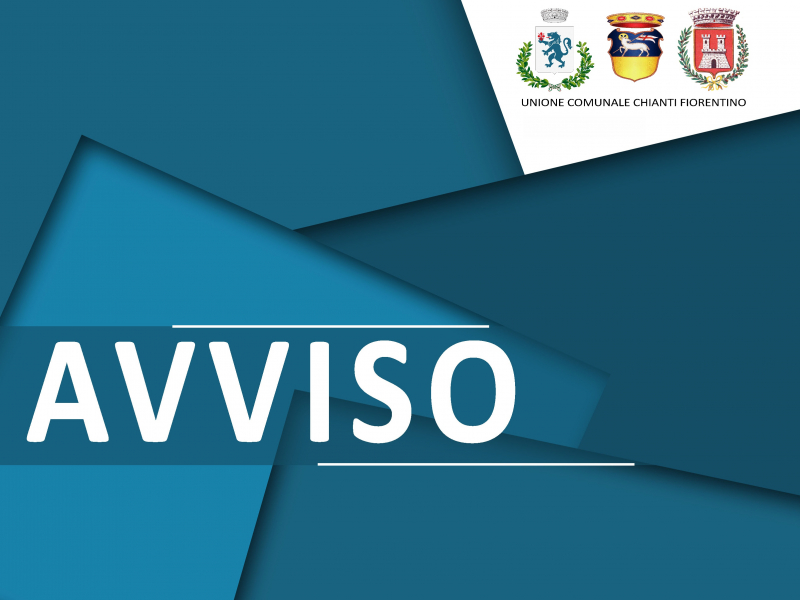 Banner Avviso Unione Comunale del Chianti fiorentino