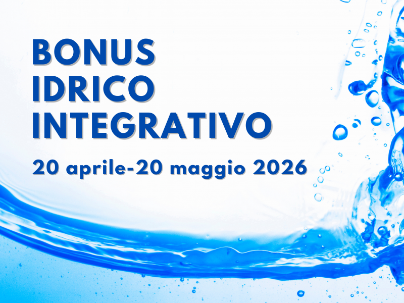 immagine bonus idrico integrativo anno 2026