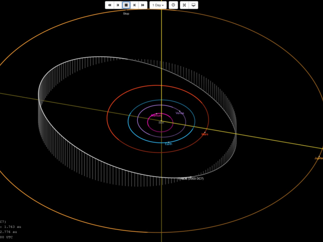 Immagine asteroide Emanuele Pace