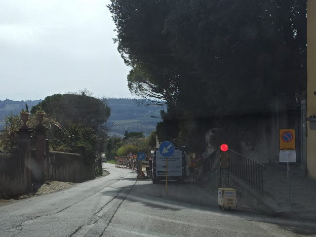 Foto Via Borromeo - lavori in corso