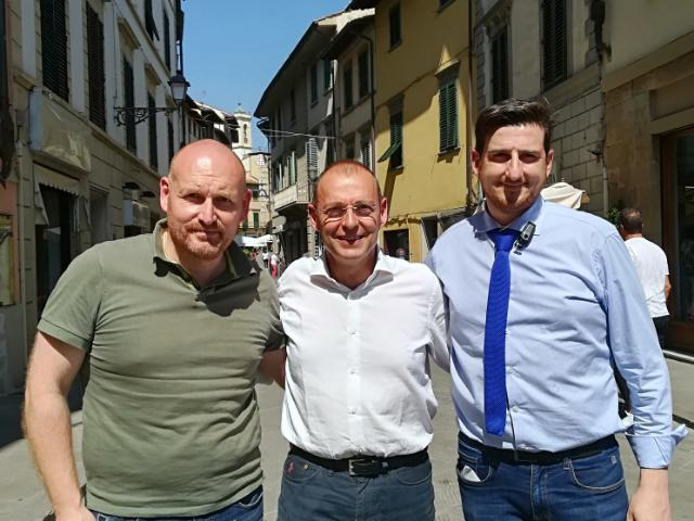 Foto da dx Sindaco Barberino Tavarnelle Baroncelli, Sindaco Greve Paolo Sottani, Sindaco San Casciano Roberto Ciappi 