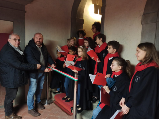 immagine inaugurazione presepe d'autore Palazzo Malaspina 