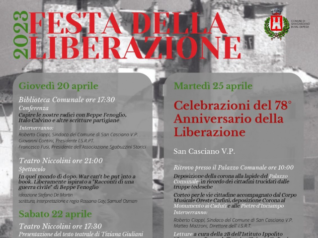 immagine programma Festa della Liberazione 2023 San Casciano v.p.