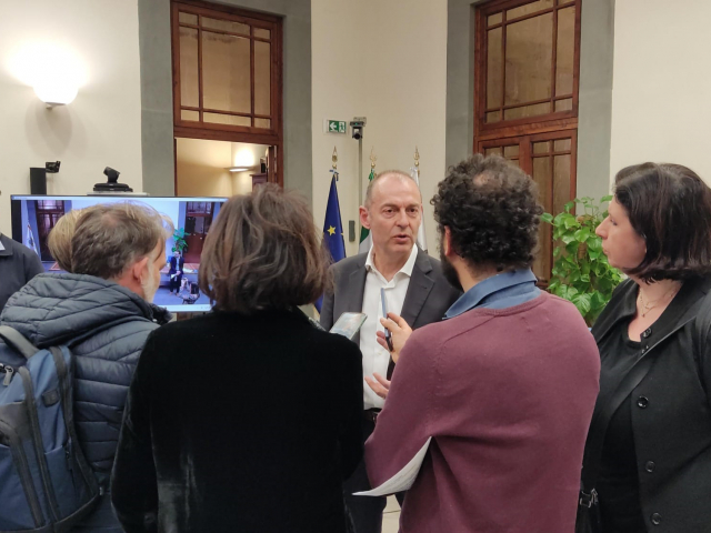 Sindaco Paolo Sottani in conferenza stampa