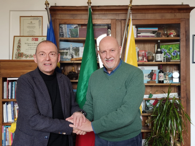 Sindaco Paolo Sottani e Vicepresidente Avg Mauro Citzia