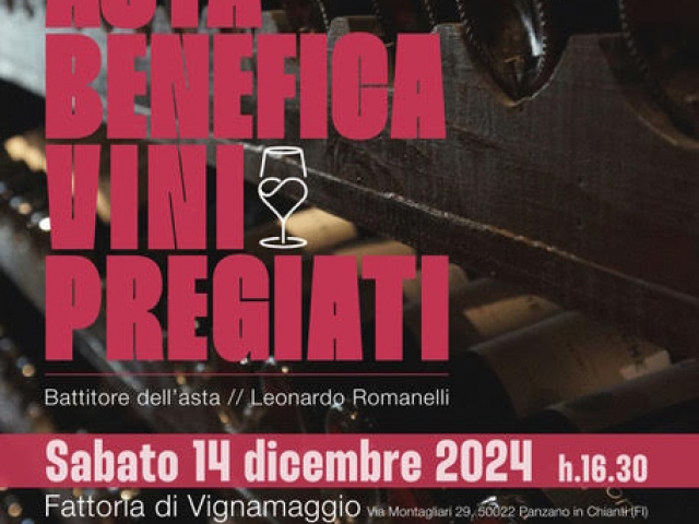 Asta benefica vini pregiati