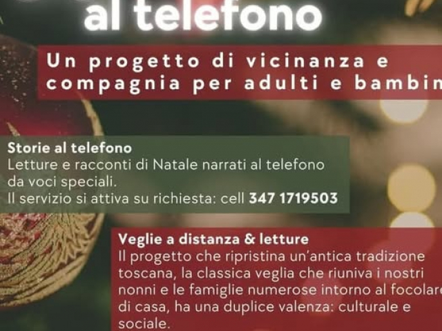 Volantino "Racconti e dediche al telefono"