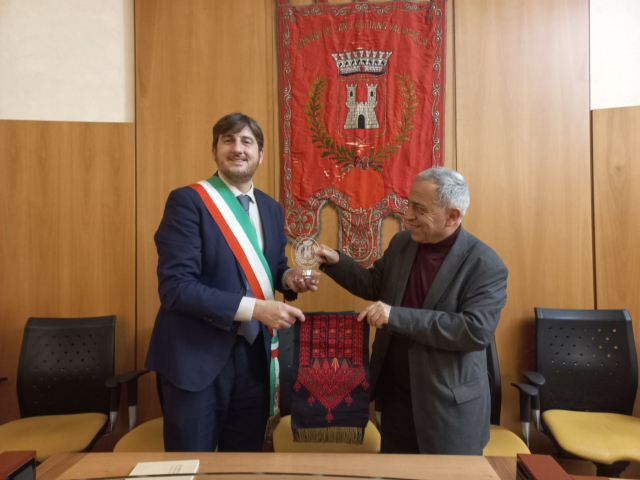 Delegazione Palestinese con il Sindaco Ciappi Roberto 