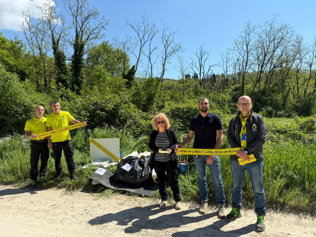 Assessore Monica Toniazzi con ispettori Alia spa