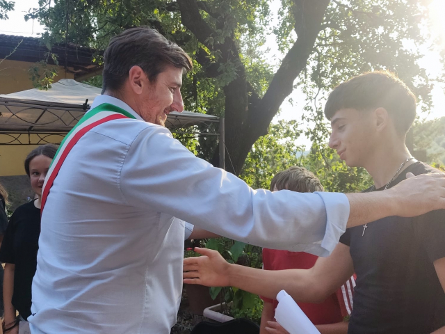 Il Sindaco Roberto Ciappi in località Fabbrica 