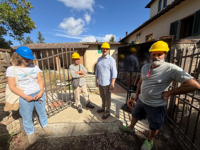 Visita al cantiere di  Casalta di Sotto