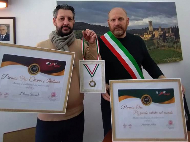 Antonino Adria ed il Sindaco David Baroncelli