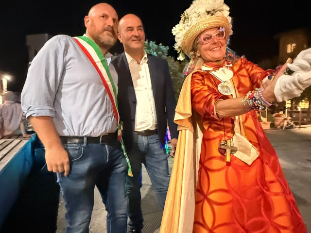 Zia Caterina e il Sindaco David Baroncelli