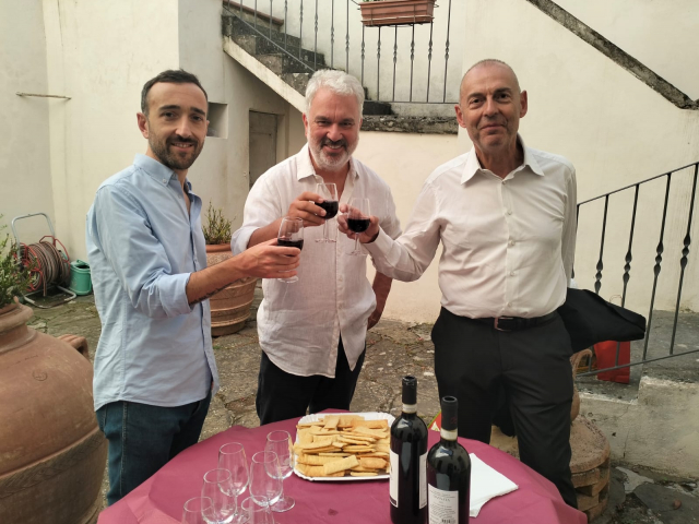 Inaugurazione della mostra d'arte di Domenico  Monteforte