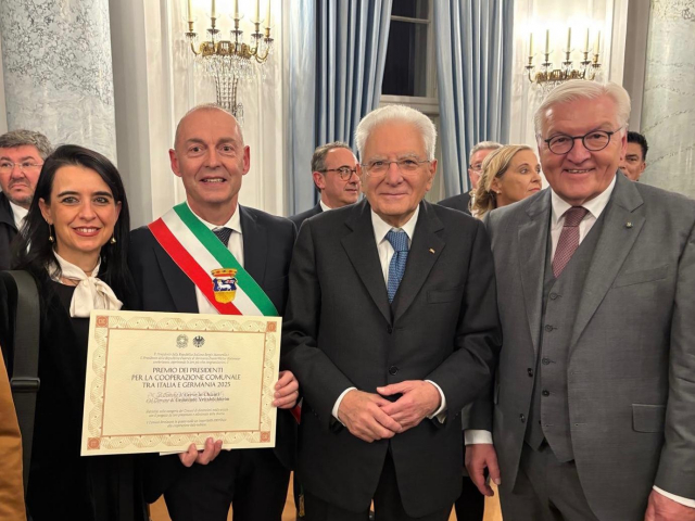 Premio al Sindaco dal Presidente della Repubblica Mattarella 