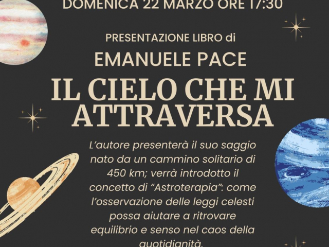 Volantino "Il cielo che mi attraversa"